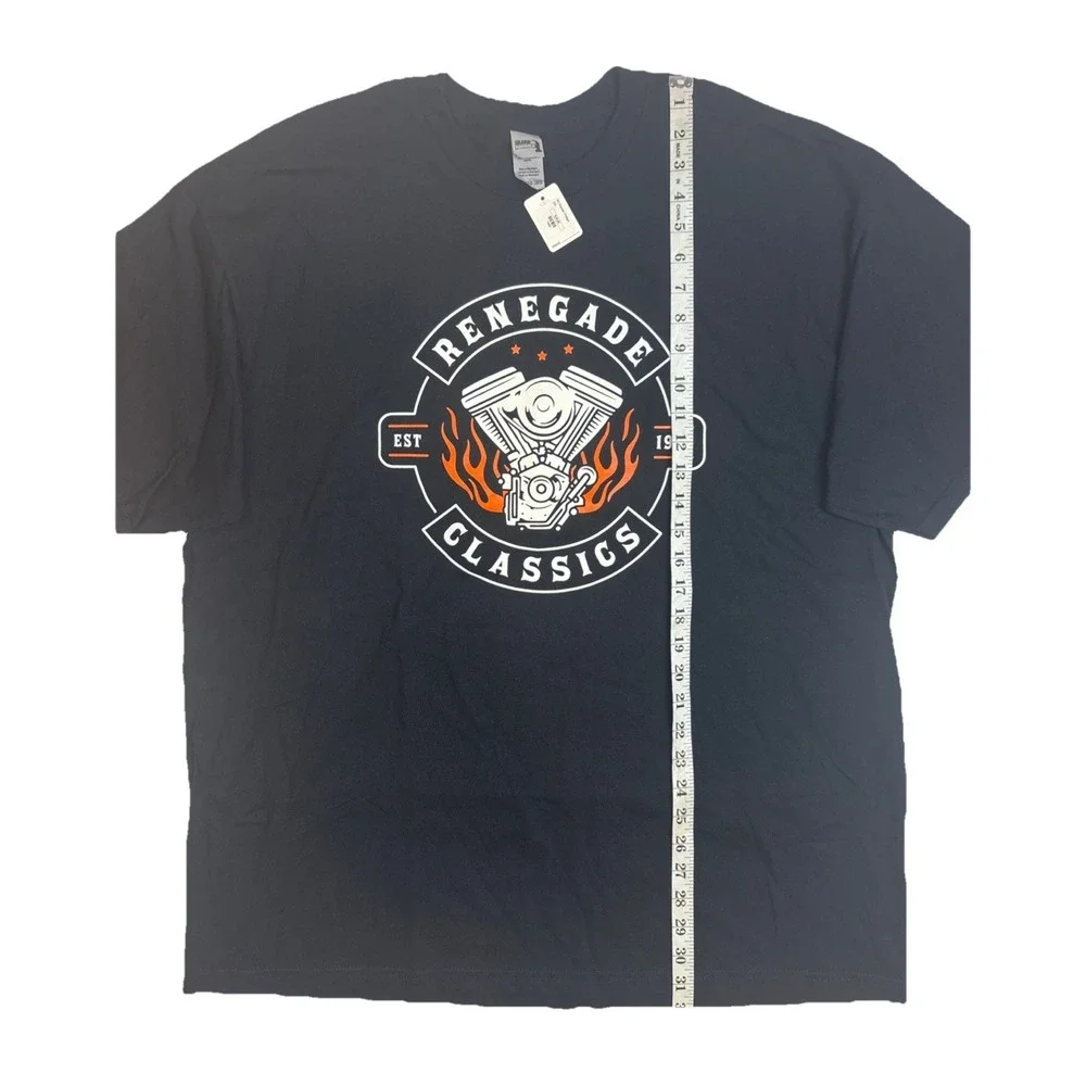 Gildan Hammer Renegade Classics Rocker Vintage Black T-shirt Men's Size 2XL
